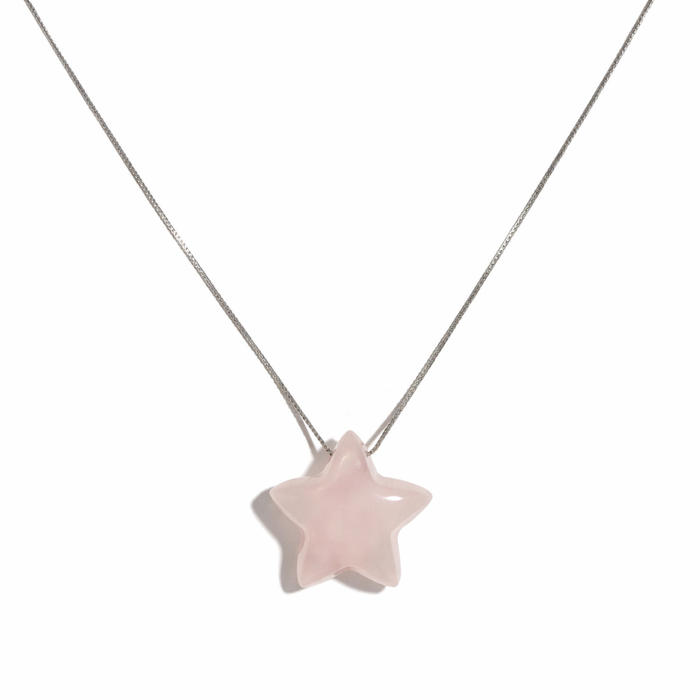 Heartlight – Rose Quartz Star Necklace