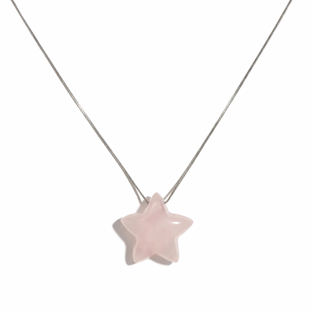 Heartlight — Star Rose Quartz Necklace