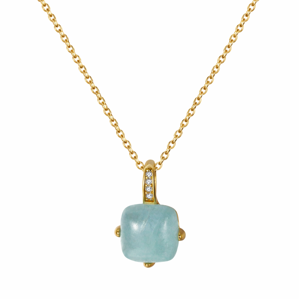 Stillwater Voice — Aquamarine Necklace