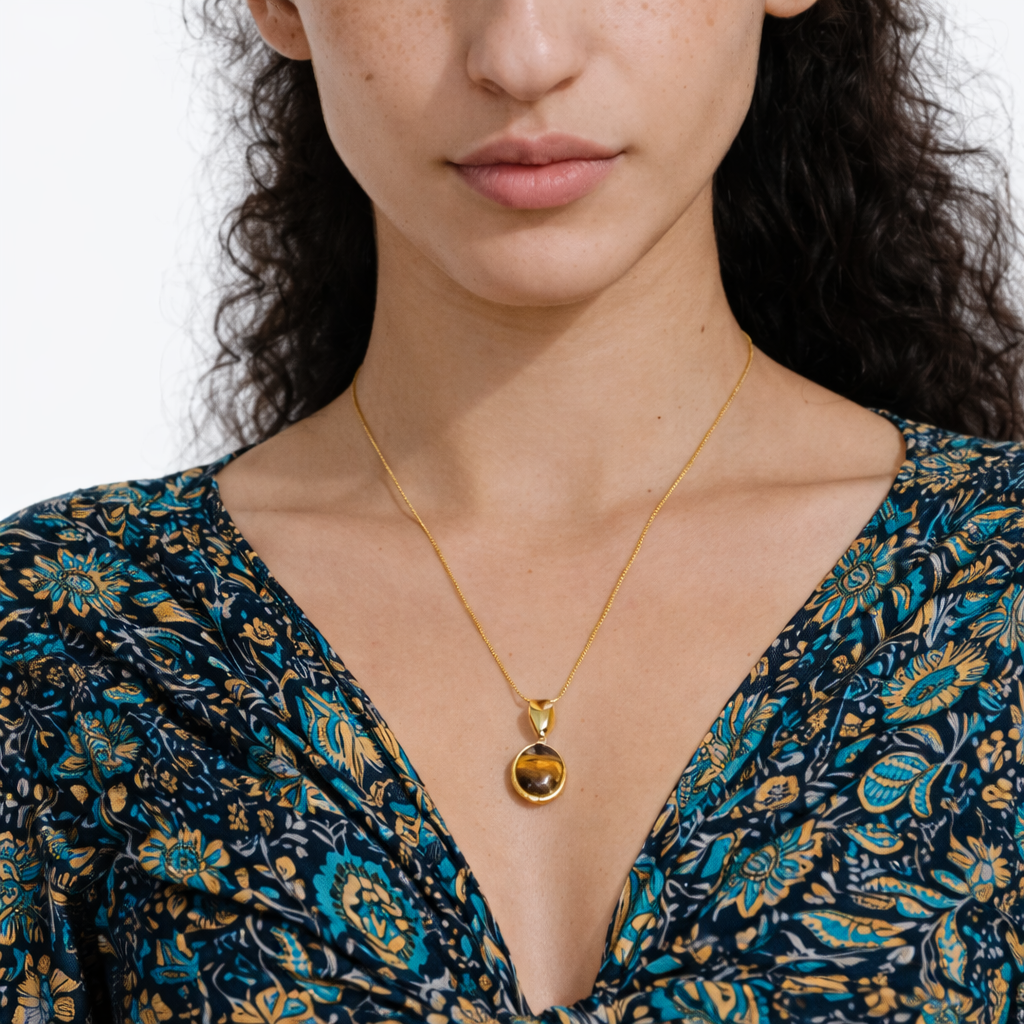Braveground — Tiger's Eye Crystal Necklace