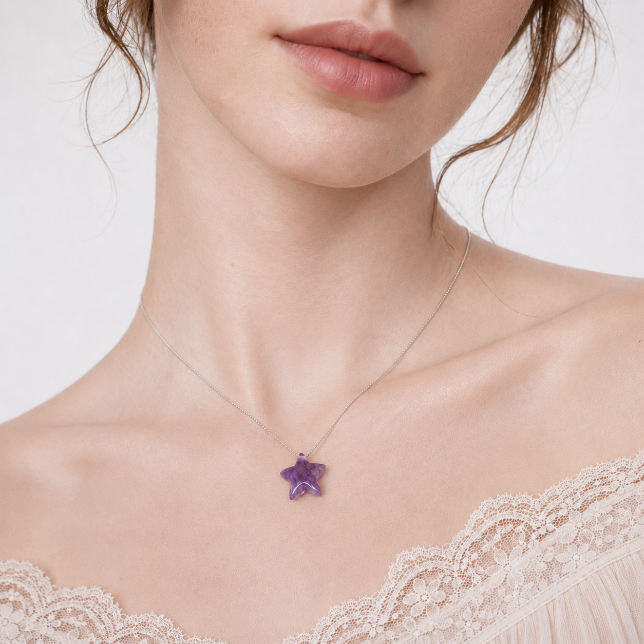 Celestia — Star Amethyst Necklace