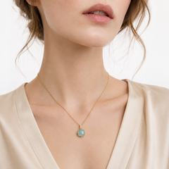 Stillwater Voice — Aquamarine Necklace