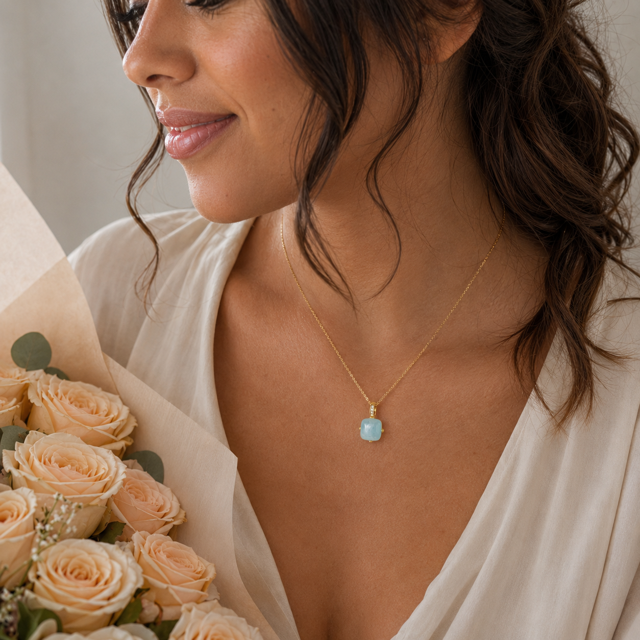 Stillwater Voice — Aquamarine Necklace